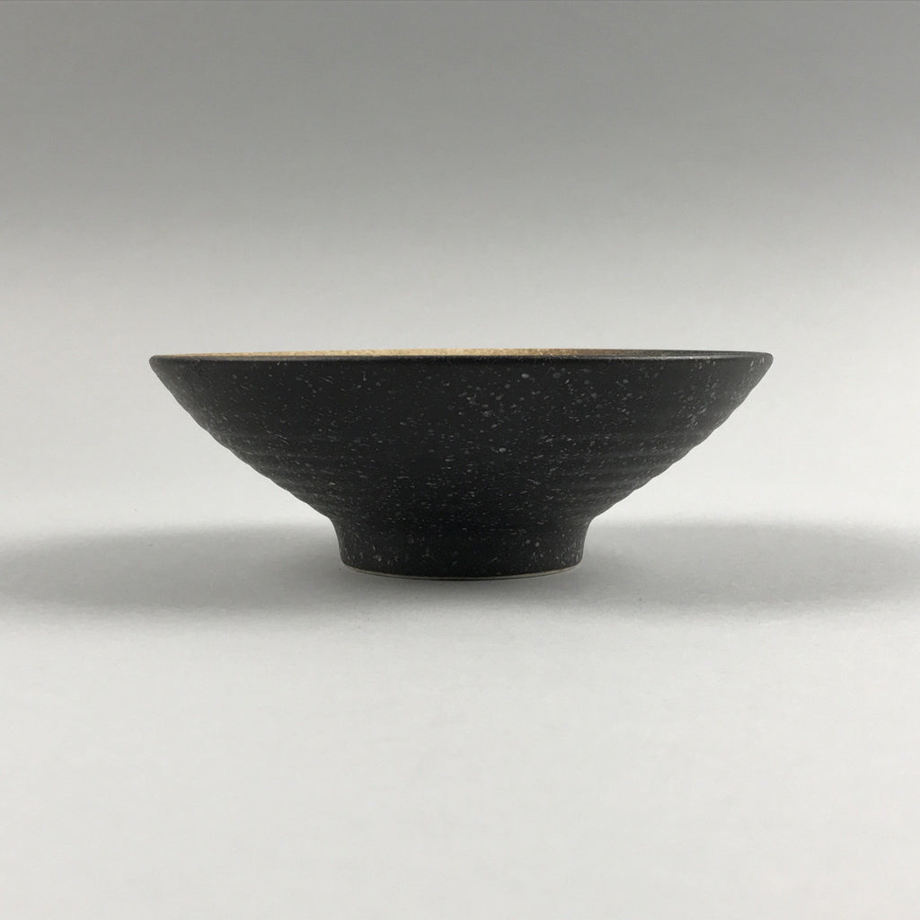 Japanese Style Matte black brown gradient rice bowl, appetizer dish