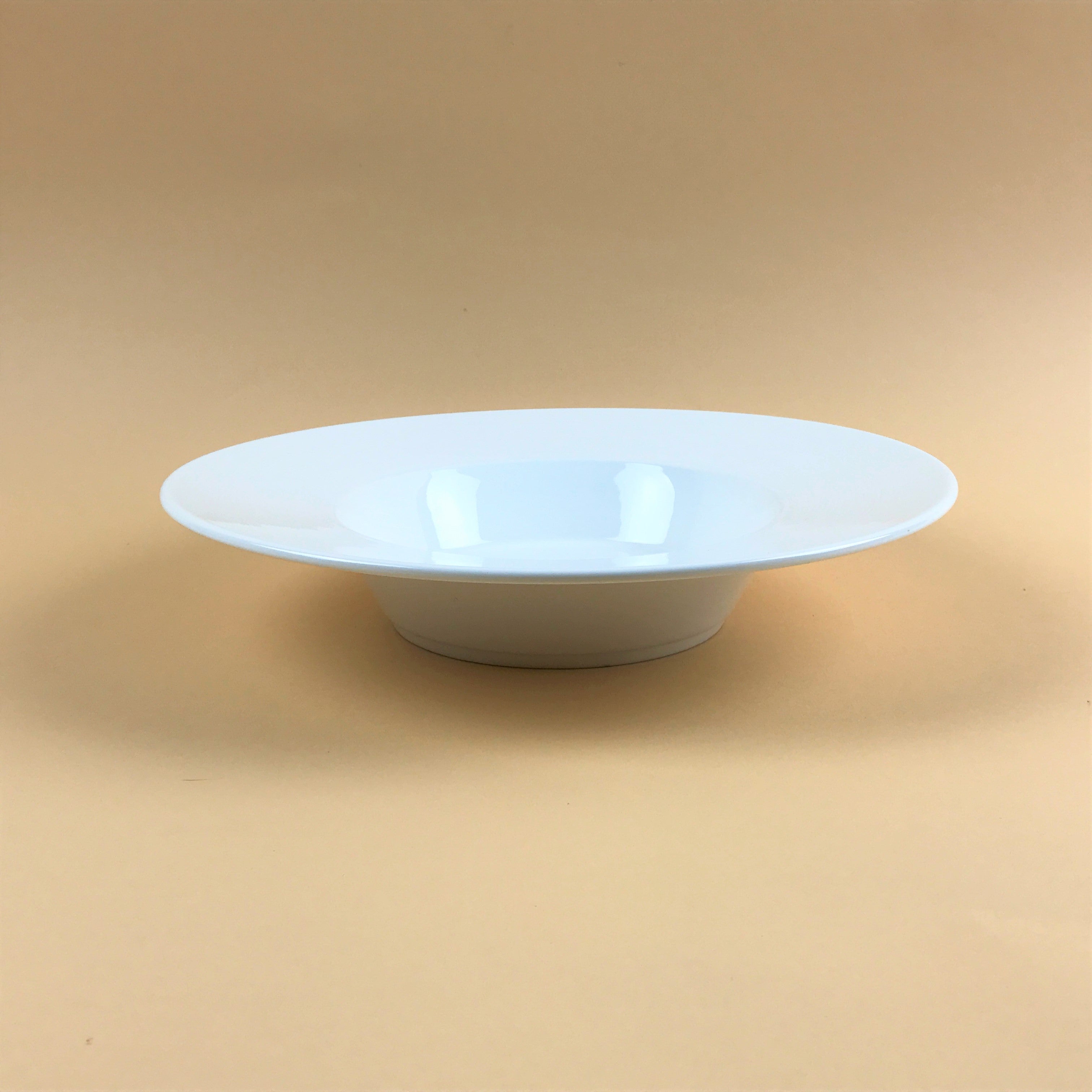 Wide rim bowl pasta plates durable white dinnerware restaurant supply Bowery discount sale OSARA New York