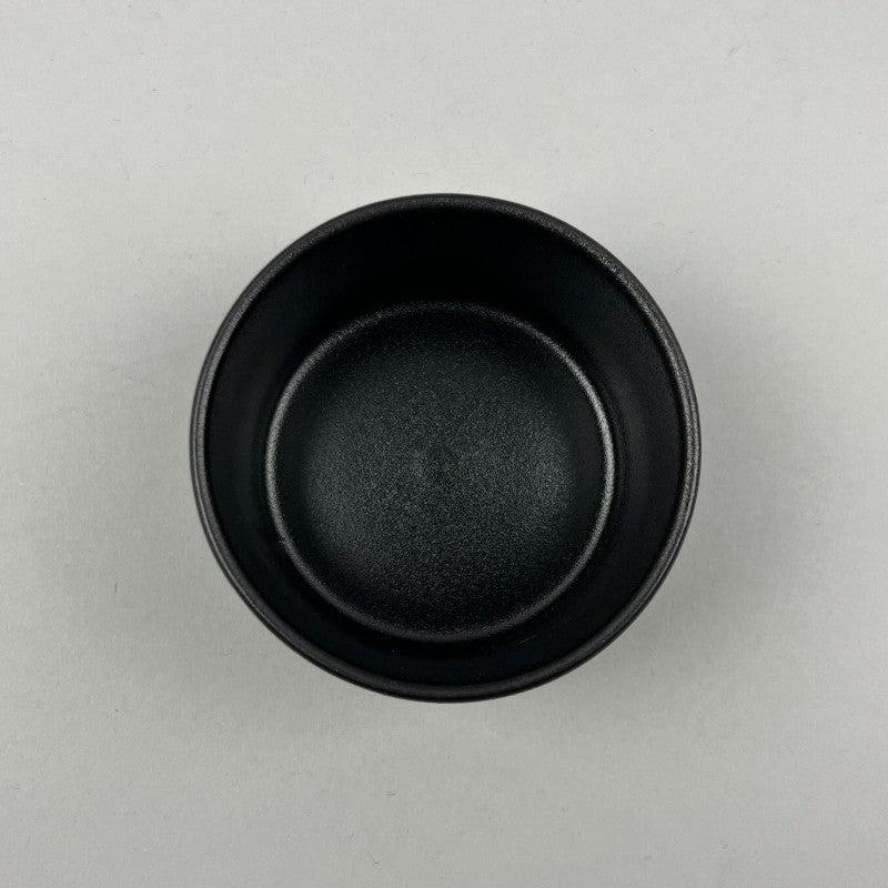 Zen matte black stackable cylindrical small bowls appetizer soup dessert chefs store restaurant supply Bowery discount sale New York 